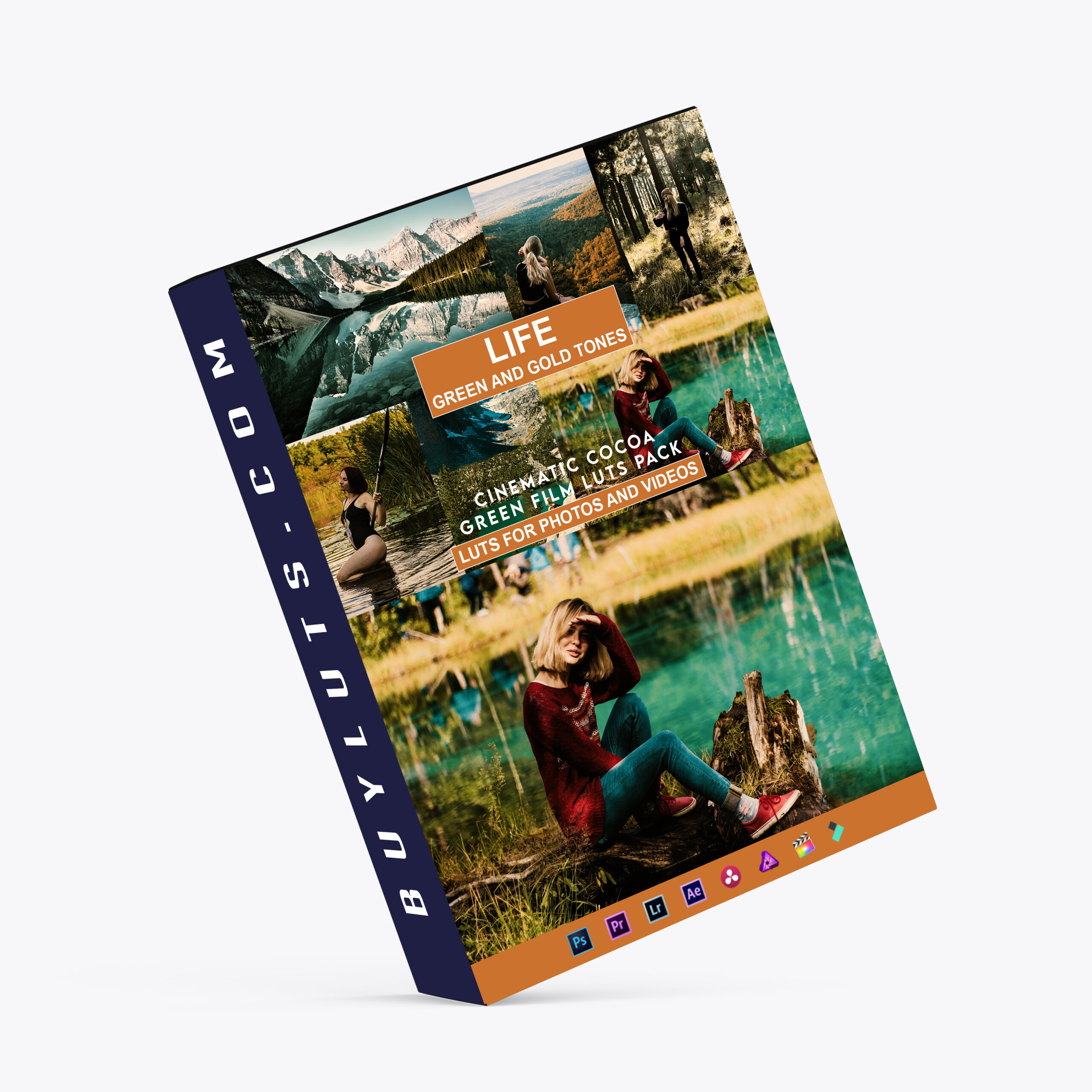 Cinematic Cocoa Green Film LUTs Pack for Videos
