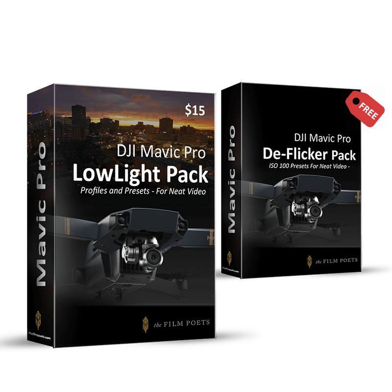 Low Light Pack for DJI Mavic Pro and Neat Video